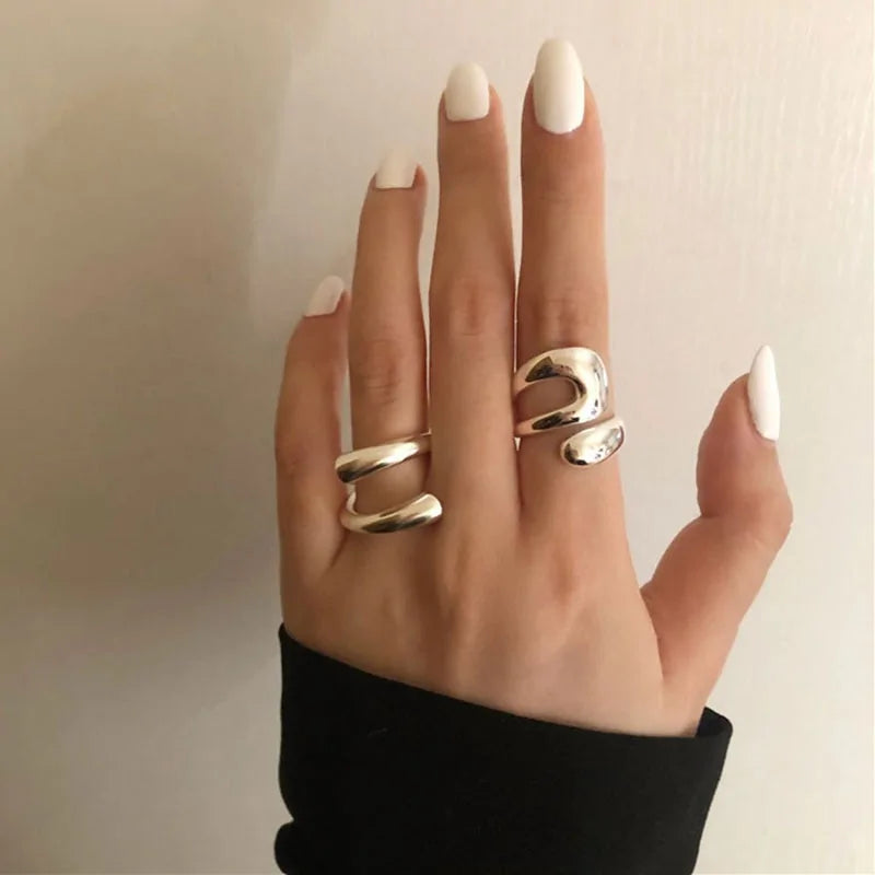 Minimalist 925 Stamp Rings