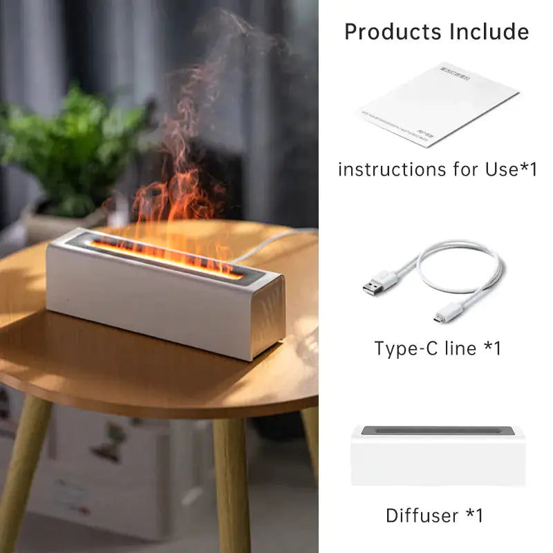 Smart Flame-Like Water Humidifier