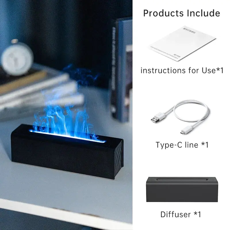 Smart Flame-Like Water Humidifier