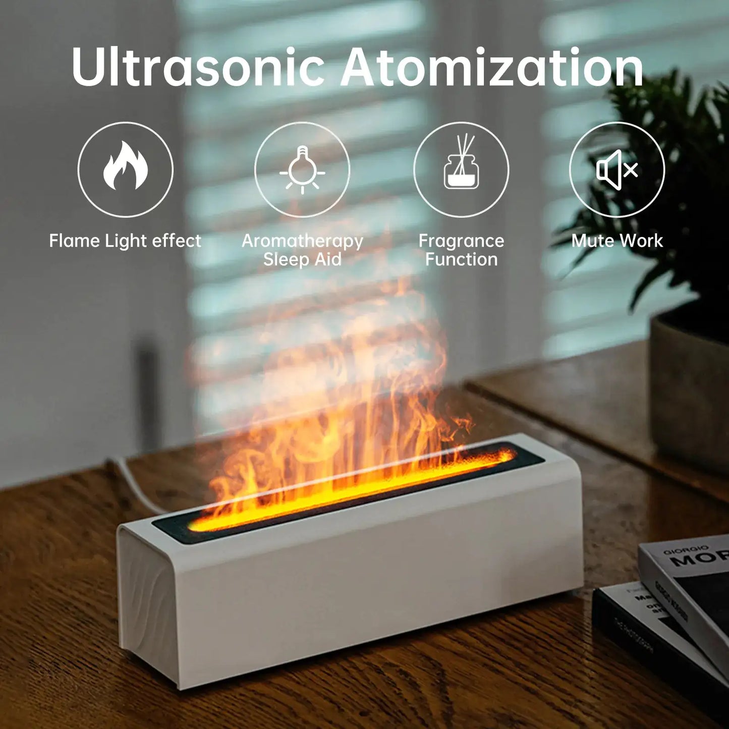 Smart Flame-Like Water Humidifier